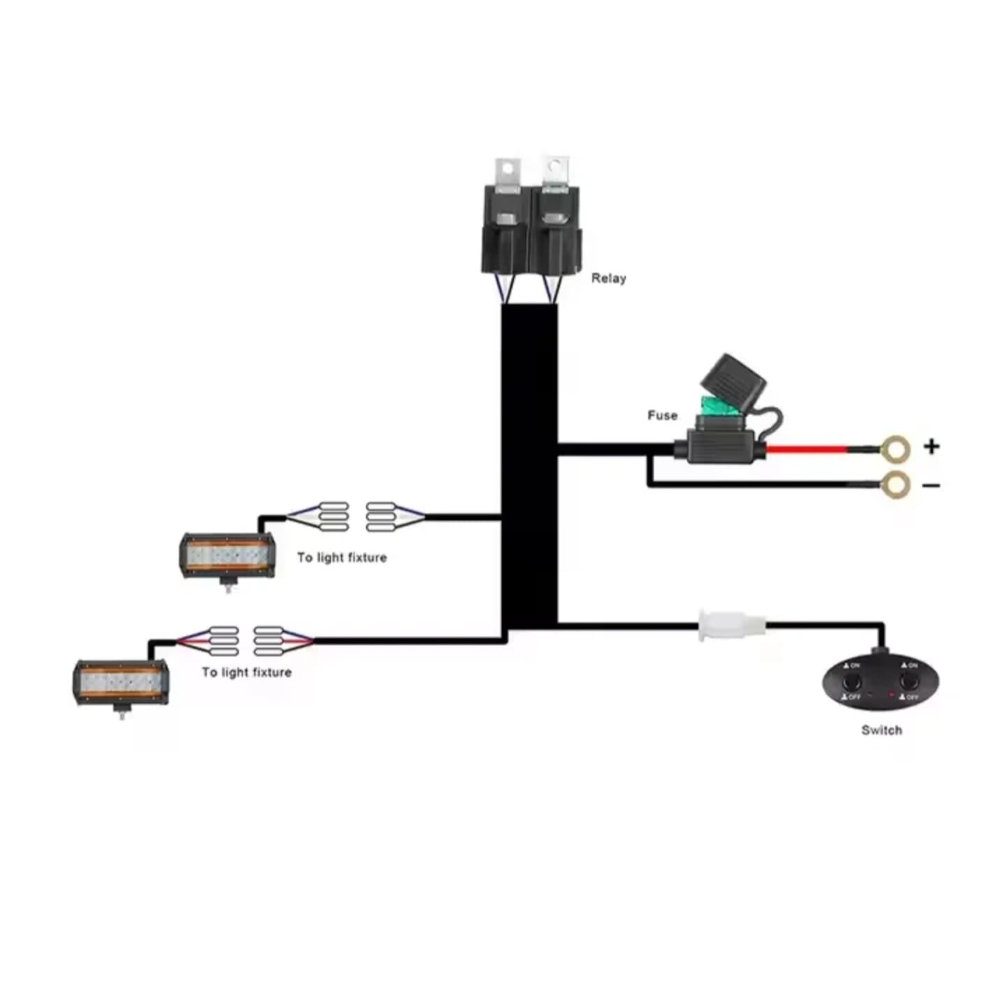 Kit De Instalación Cableado Faro Barra Led De 2 Faros/ Barra - Imagen 2