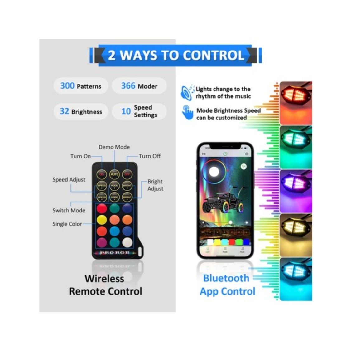 Rock Lights RGB LED 2