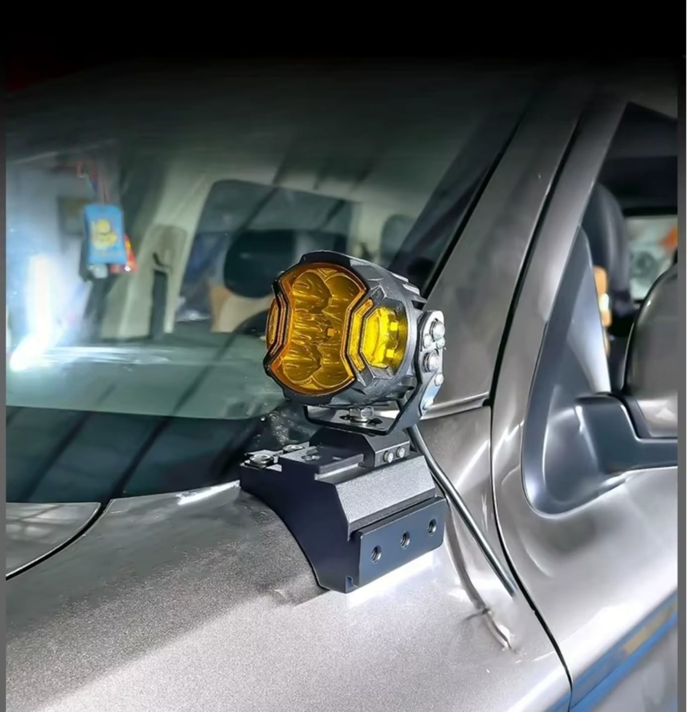 Soporte pilar a ford ranger t8 2011-2022 doble faro aluminio