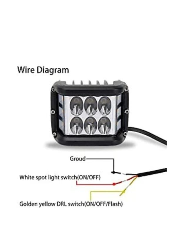 Faro Led Auxiliar 36w 6 Led Off Road 4x4 Moto Lux Led