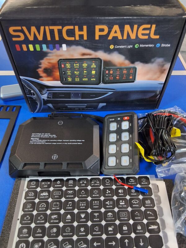 PANEL SWITCH RGB BLUETOOTH 8 CANALES: Control Impactante desde tu Celular