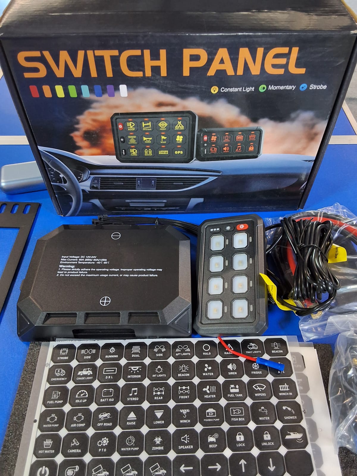 PANEL SWITCH RGB BLUETOOTH 8 CANALES