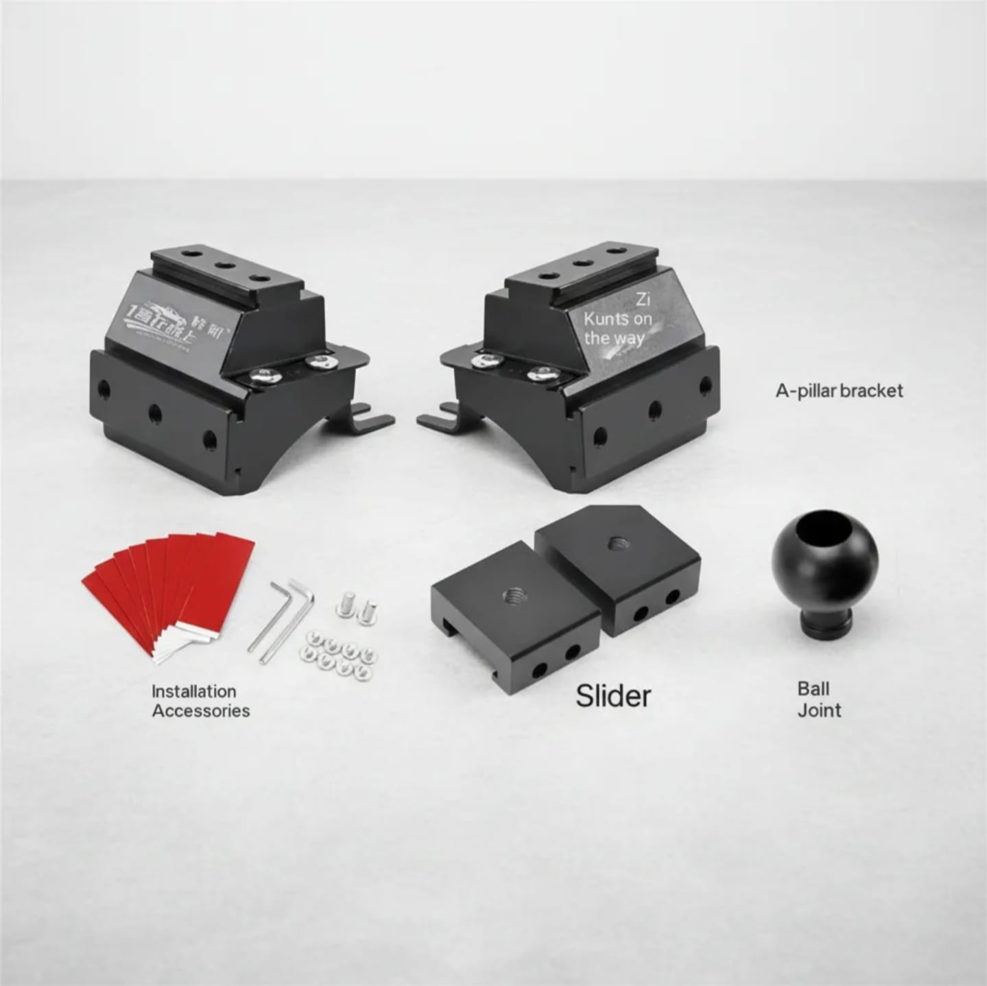 soporte pilar a hilux 2015-2023 doble faro aluminio