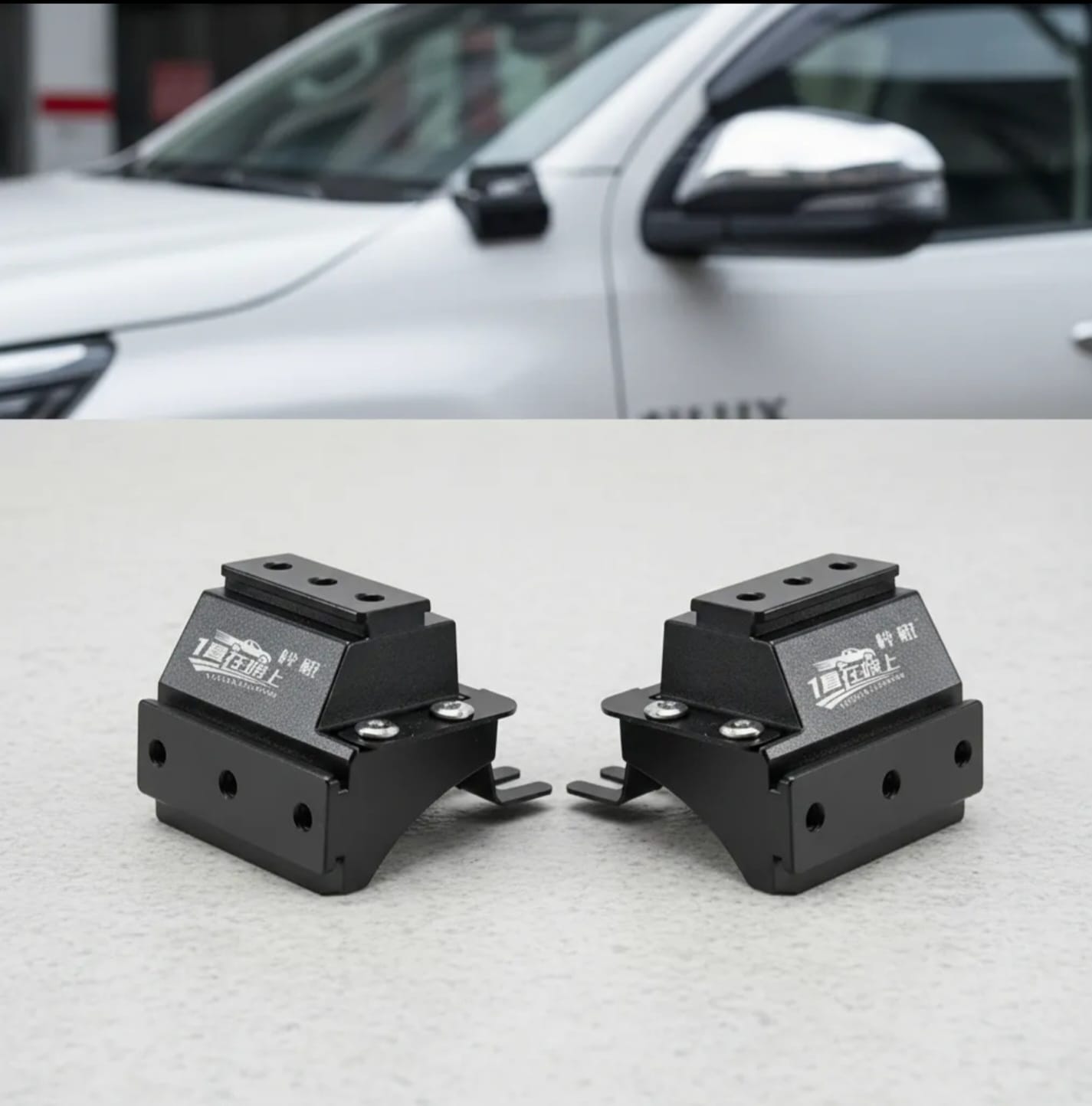 soporte pilar a hilux 2015-2023 doble faro aluminio