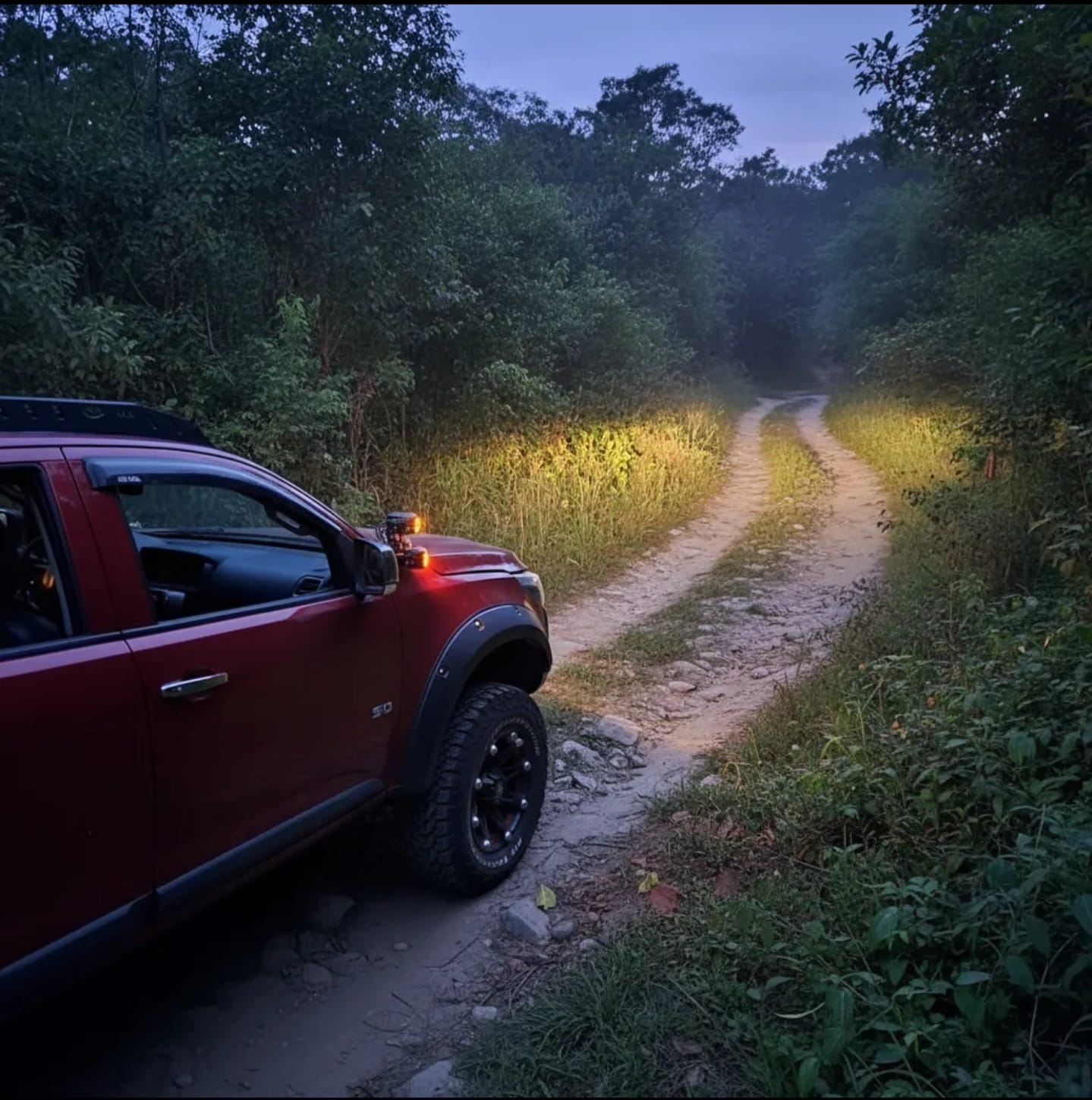 soporte pilar a hilux 2015-2023 doble faro aluminio