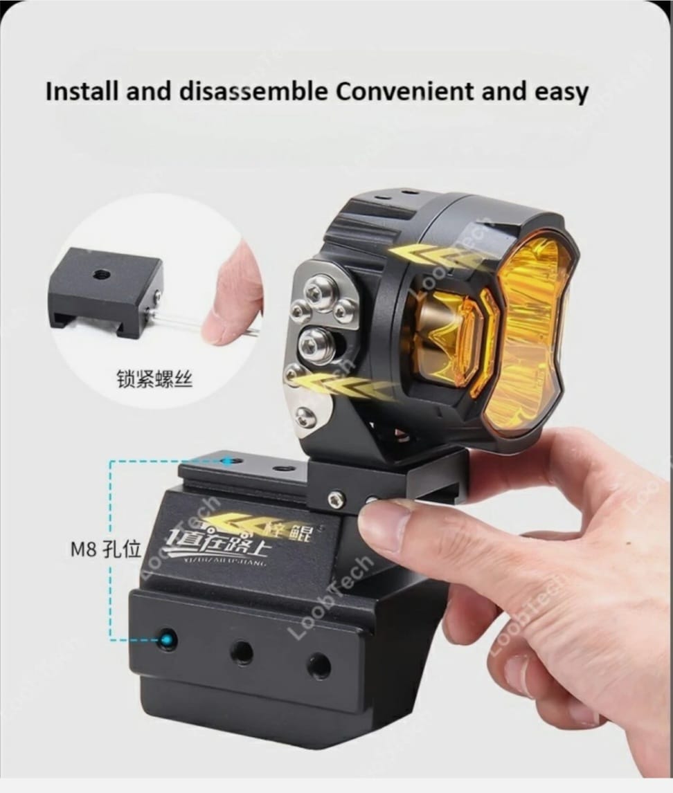 soporte pilar a hilux 2015-2023 doble faro aluminio