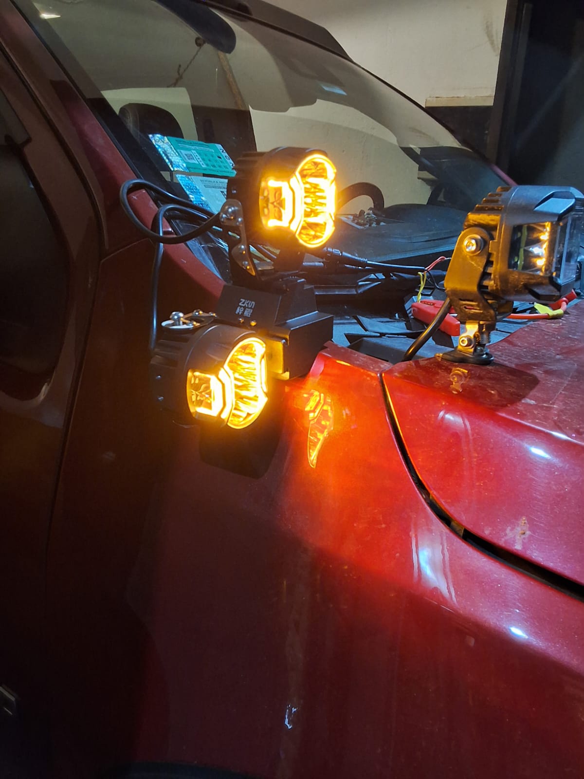 soporte pilar a hilux 2015-2023 doble faro aluminio