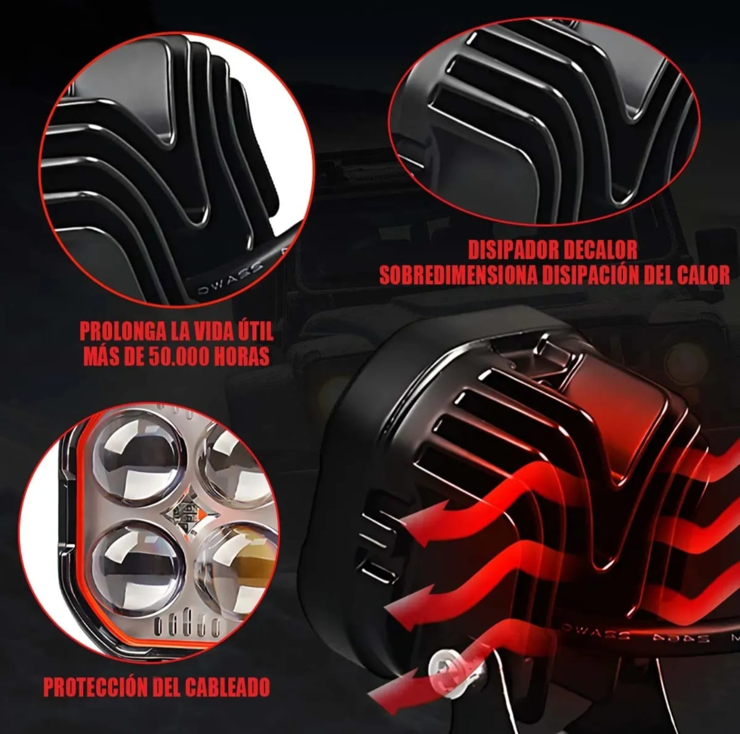 Faros LED Auxiliares Bicolor 3” Off Road