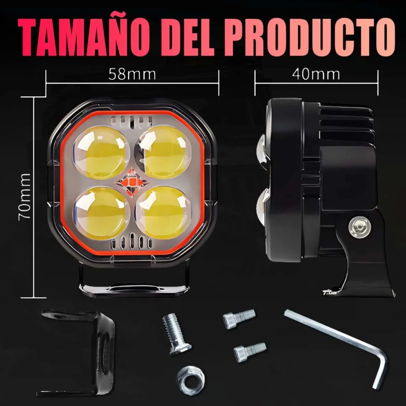 Faros LED Auxiliares Bicolor 3” Off Road