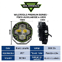 Faro LED Auxiliar Bicolor 3” Angel Eye Off Road WILDTOOLS