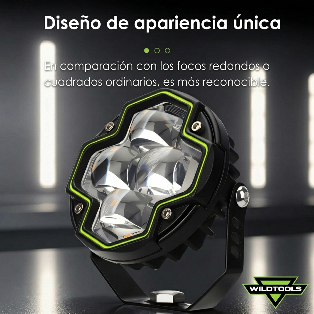 Faro LED Auxiliar Bicolor 3” Angel Eye Off Road WILDTOOLS