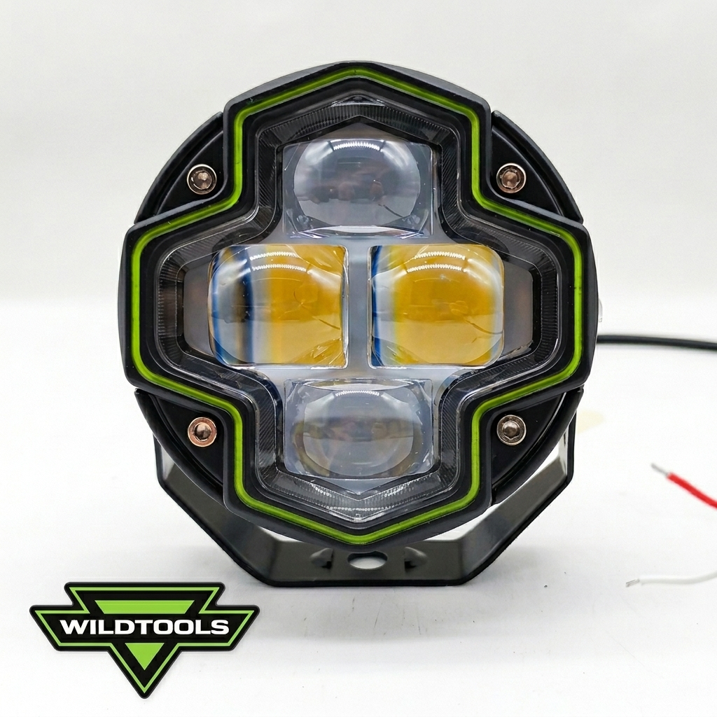Faro LED Auxiliar Bicolor 3” Angel Eye Off Road WILDTOOLS