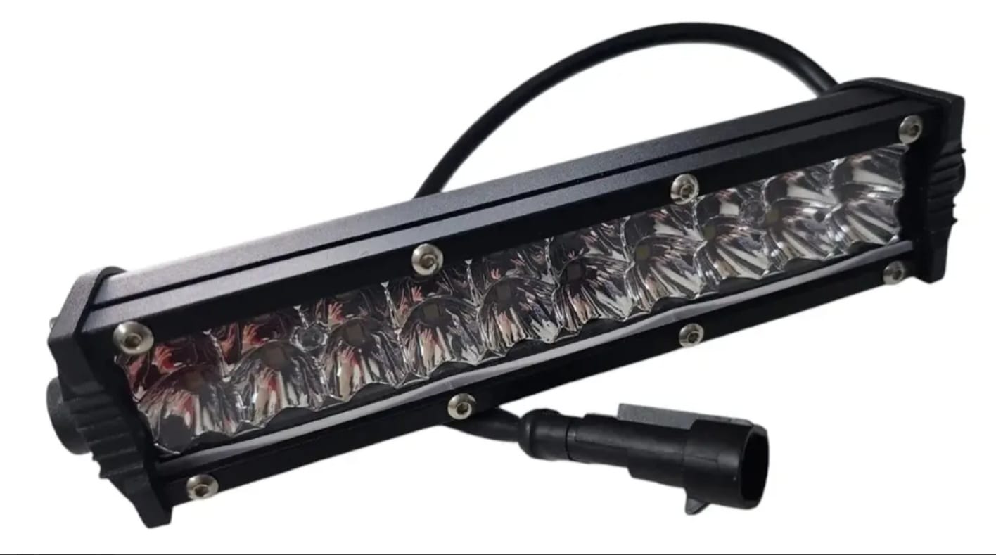 Barra Led 12v Alta Potencia 3000lm Auxiliar Auto Moto 4x4