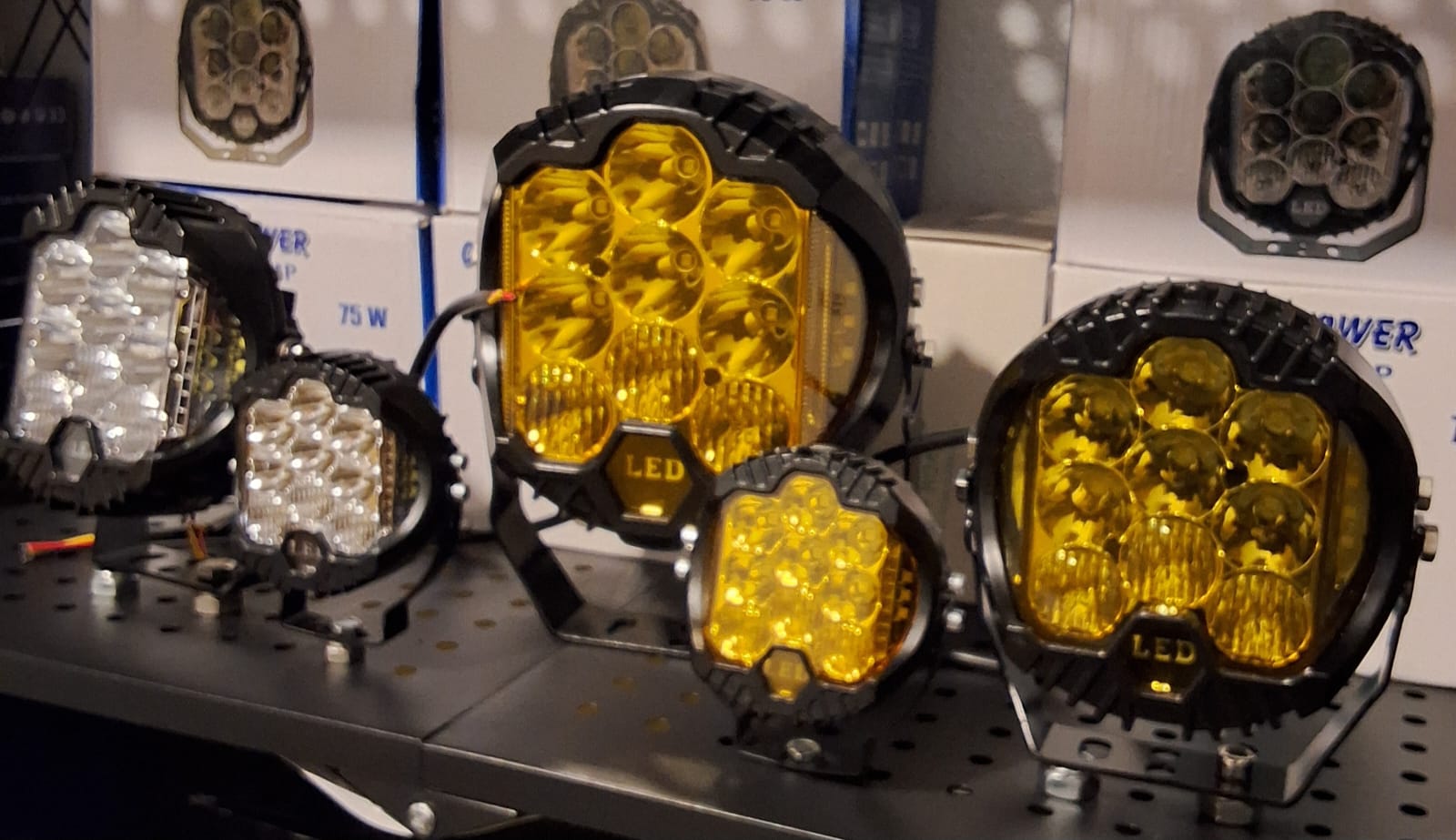 Faro Led 3p Bicolor Amarillo Drl Amarillo 4x4 Alta Potencia