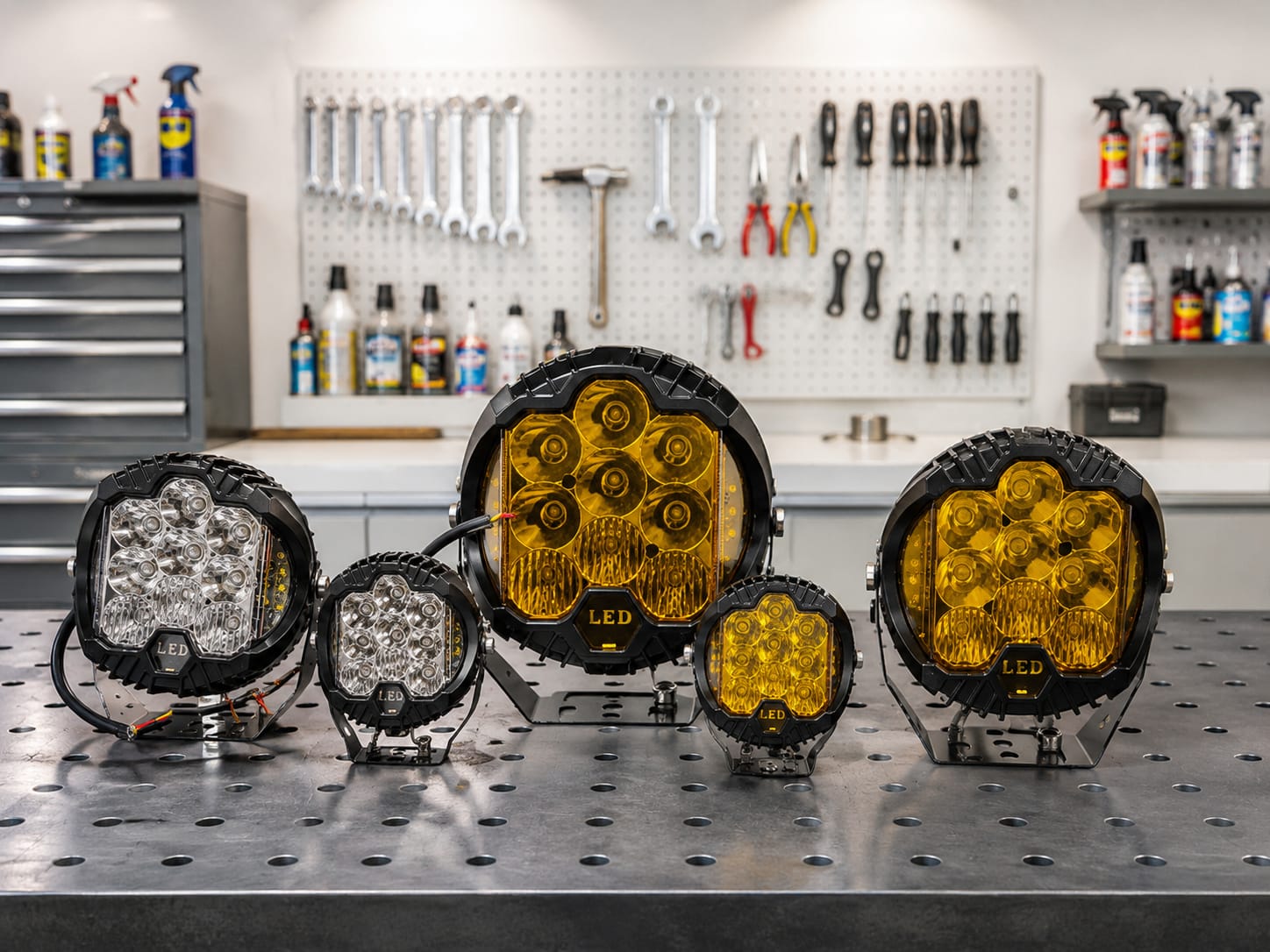 Faro Led 3p Bicolor Amarillo Drl Amarillo 4x4 Alta Potencia