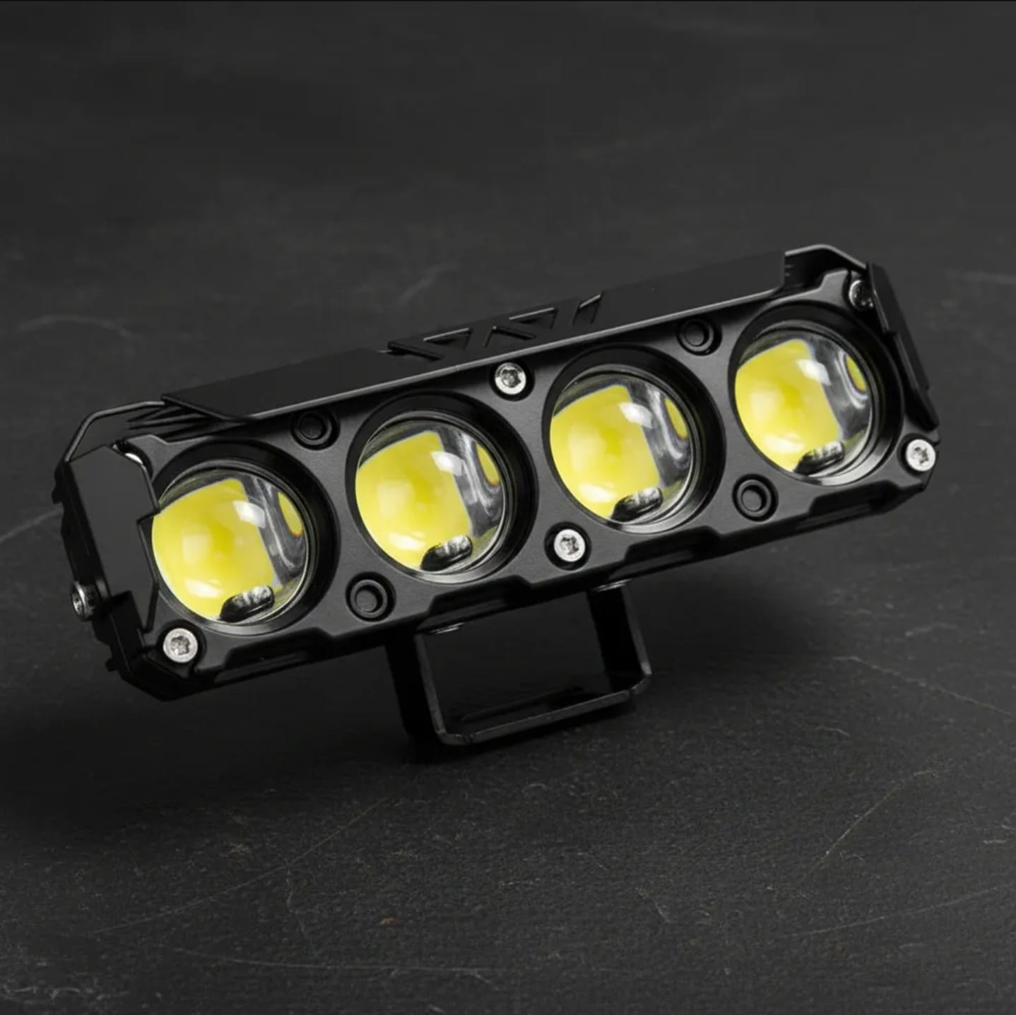 Faros Led Auxiliar Cuatro Lupas Alta Potencia Auto Moto 4x4